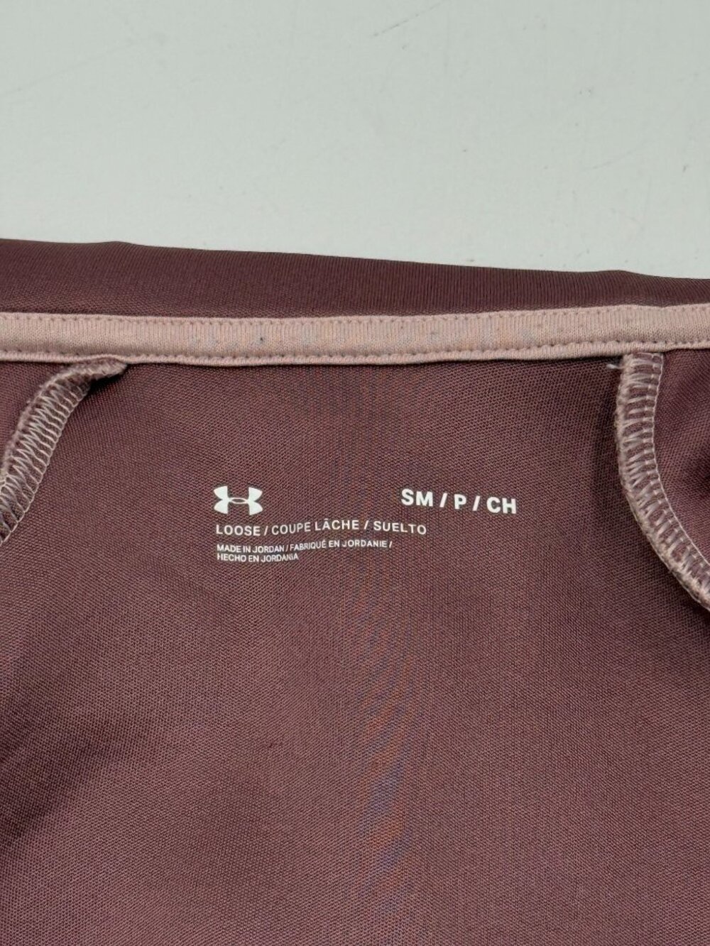 Under Armour Hoodie Pink Jacket Womens Small Loose Hooded Workout Athletic READ - Picture 6 of 8